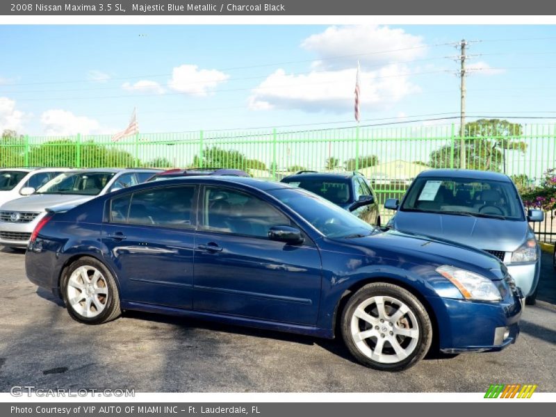 Majestic Blue Metallic / Charcoal Black 2008 Nissan Maxima 3.5 SL