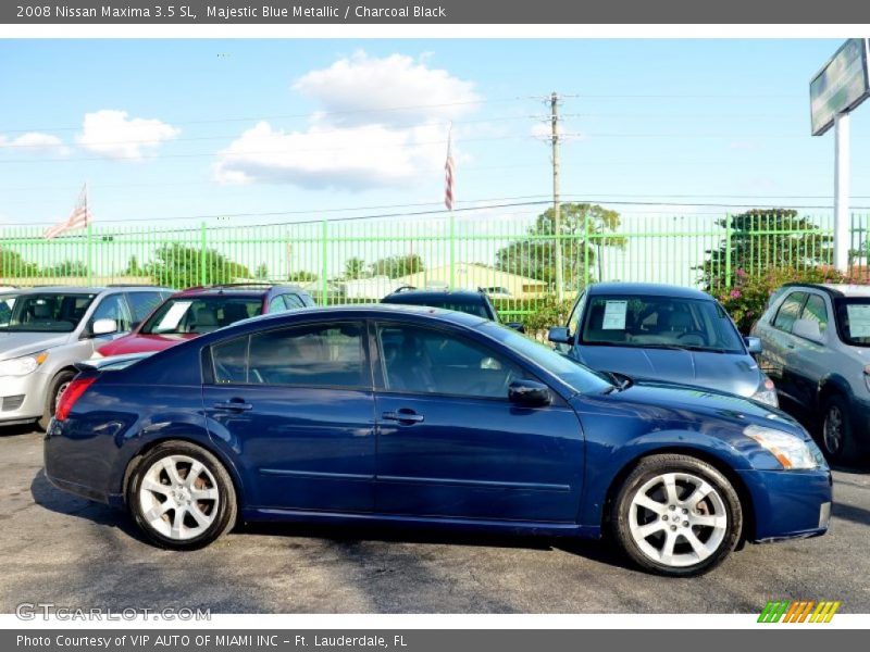 Majestic Blue Metallic / Charcoal Black 2008 Nissan Maxima 3.5 SL