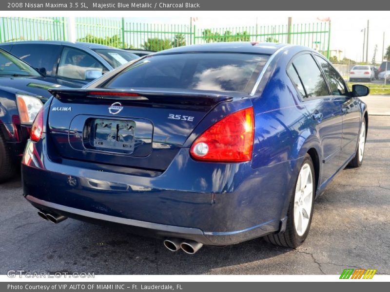 Majestic Blue Metallic / Charcoal Black 2008 Nissan Maxima 3.5 SL