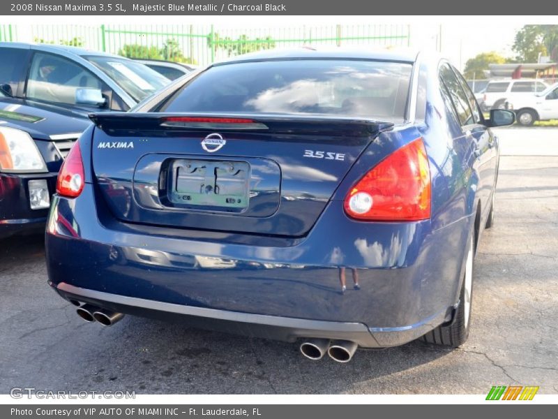 Majestic Blue Metallic / Charcoal Black 2008 Nissan Maxima 3.5 SL