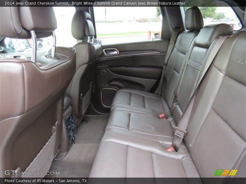 Rear Seat of 2014 Grand Cherokee Summit