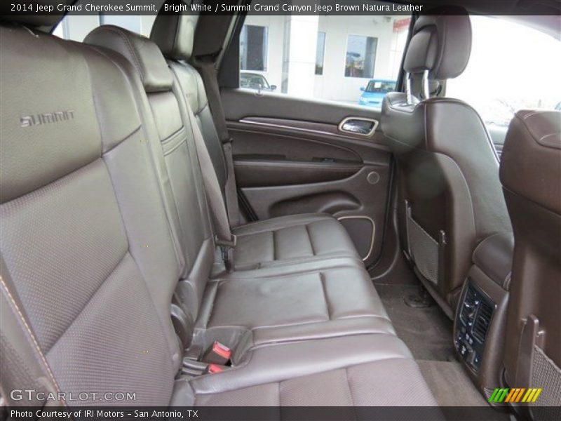 Rear Seat of 2014 Grand Cherokee Summit