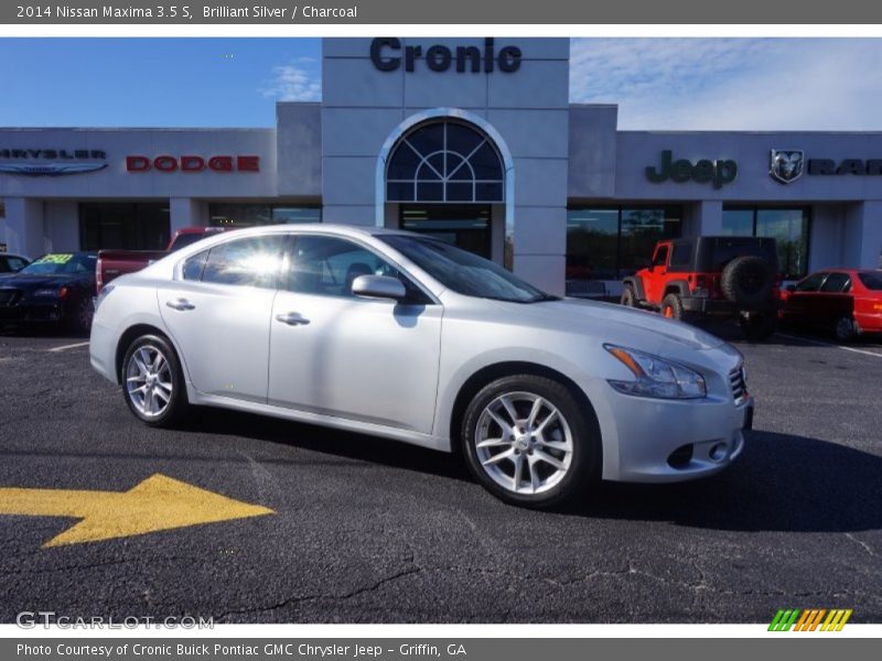 Brilliant Silver / Charcoal 2014 Nissan Maxima 3.5 S