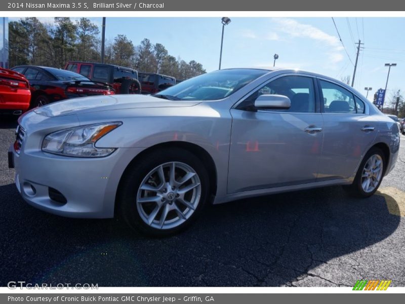 Brilliant Silver / Charcoal 2014 Nissan Maxima 3.5 S