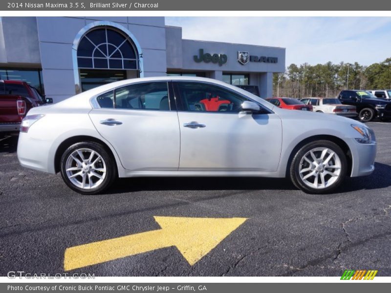 Brilliant Silver / Charcoal 2014 Nissan Maxima 3.5 S