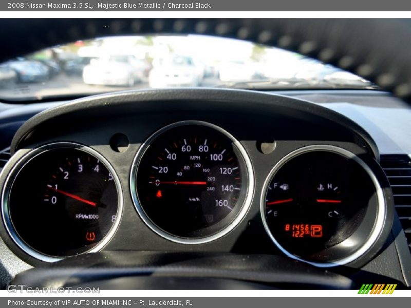 Majestic Blue Metallic / Charcoal Black 2008 Nissan Maxima 3.5 SL