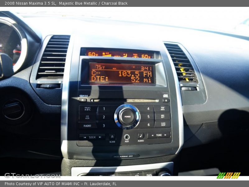 Majestic Blue Metallic / Charcoal Black 2008 Nissan Maxima 3.5 SL