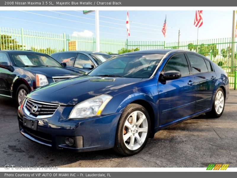 Majestic Blue Metallic / Charcoal Black 2008 Nissan Maxima 3.5 SL