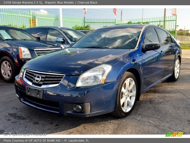 Majestic Blue Metallic / Charcoal Black 2008 Nissan Maxima 3.5 SL
