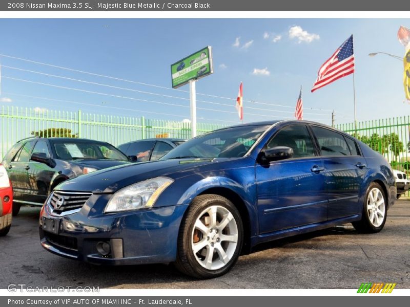 Majestic Blue Metallic / Charcoal Black 2008 Nissan Maxima 3.5 SL