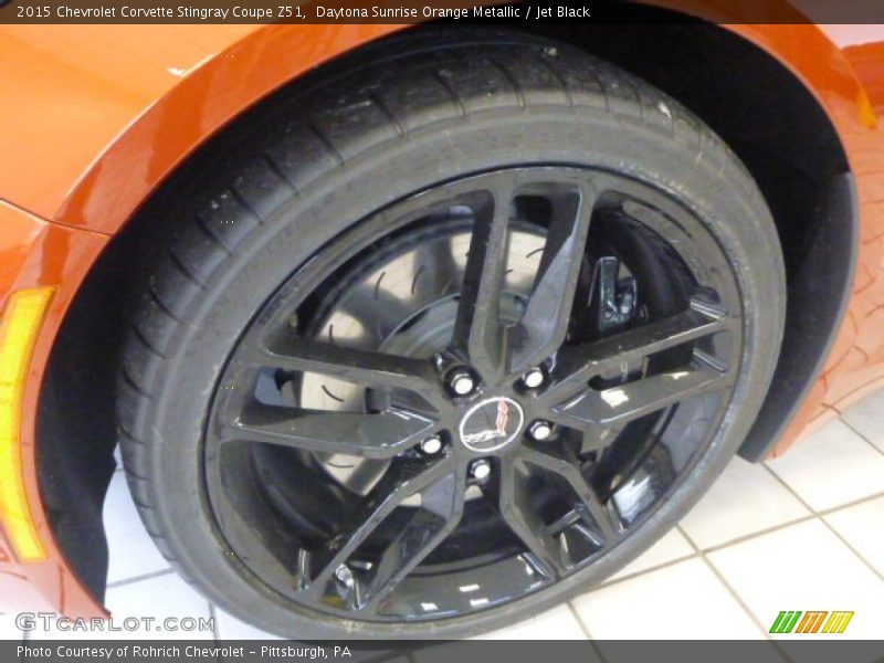 Daytona Sunrise Orange Metallic / Jet Black 2015 Chevrolet Corvette Stingray Coupe Z51
