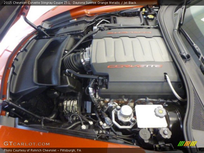 Daytona Sunrise Orange Metallic / Jet Black 2015 Chevrolet Corvette Stingray Coupe Z51