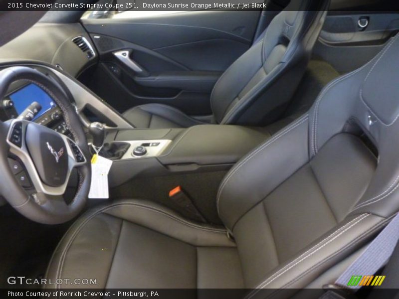 Daytona Sunrise Orange Metallic / Jet Black 2015 Chevrolet Corvette Stingray Coupe Z51