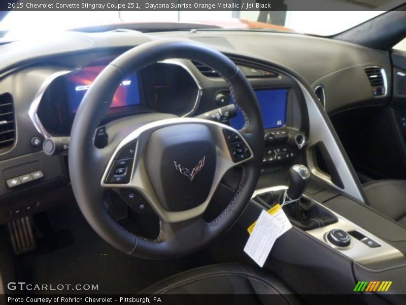 Daytona Sunrise Orange Metallic / Jet Black 2015 Chevrolet Corvette Stingray Coupe Z51