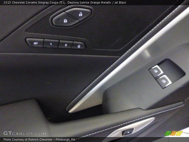 Daytona Sunrise Orange Metallic / Jet Black 2015 Chevrolet Corvette Stingray Coupe Z51