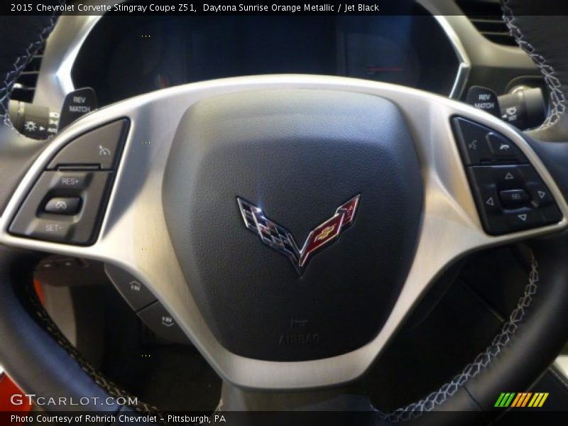 Daytona Sunrise Orange Metallic / Jet Black 2015 Chevrolet Corvette Stingray Coupe Z51