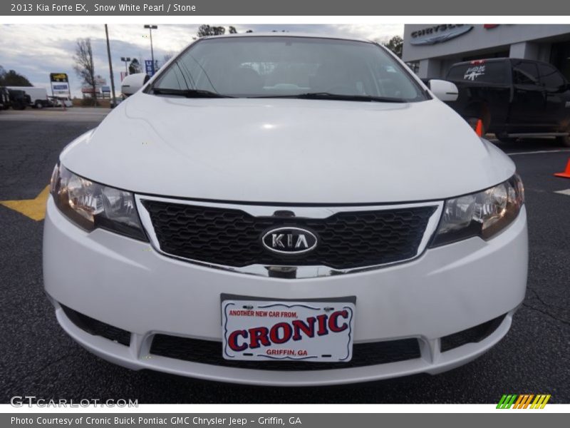 Snow White Pearl / Stone 2013 Kia Forte EX