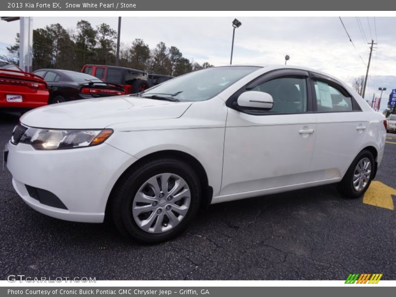 Snow White Pearl / Stone 2013 Kia Forte EX