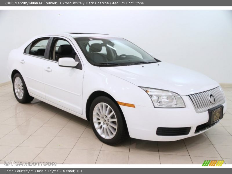 Oxford White / Dark Charcoal/Medium Light Stone 2006 Mercury Milan I4 Premier