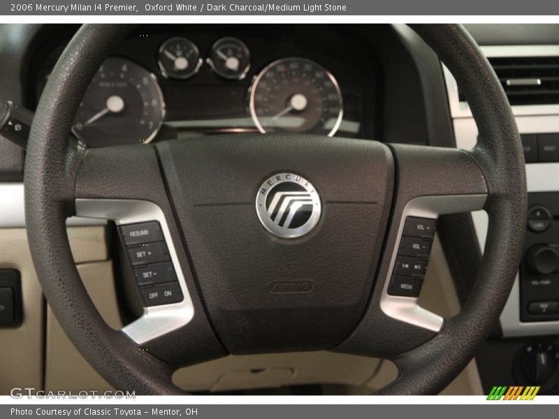 Oxford White / Dark Charcoal/Medium Light Stone 2006 Mercury Milan I4 Premier