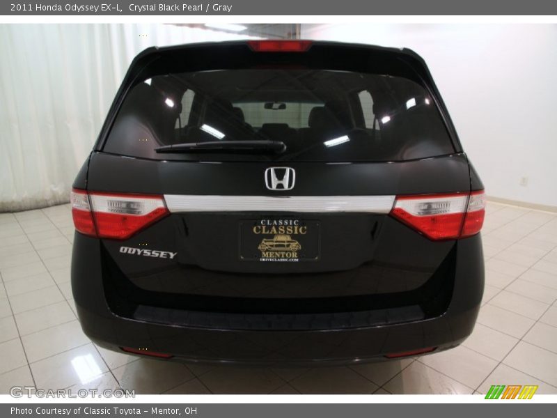Crystal Black Pearl / Gray 2011 Honda Odyssey EX-L