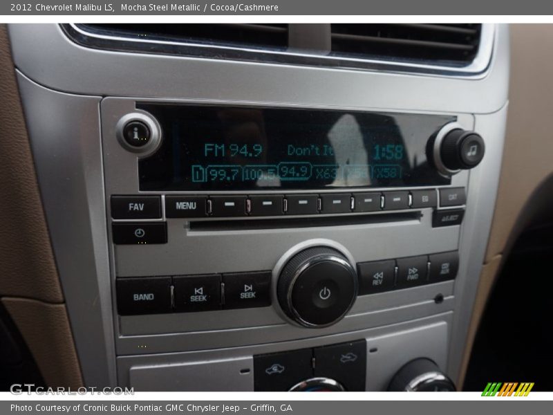 Mocha Steel Metallic / Cocoa/Cashmere 2012 Chevrolet Malibu LS