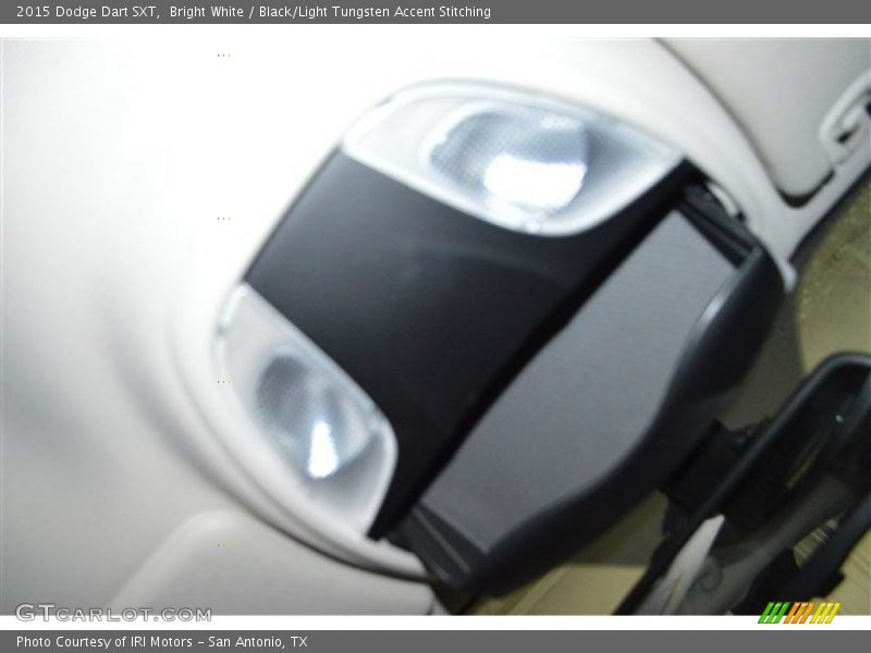 Bright White / Black/Light Tungsten Accent Stitching 2015 Dodge Dart SXT