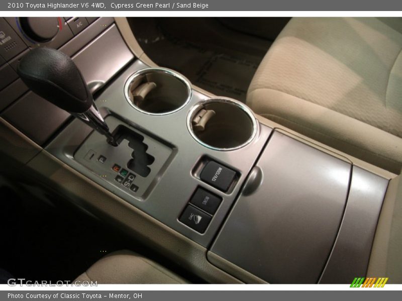 Cypress Green Pearl / Sand Beige 2010 Toyota Highlander V6 4WD