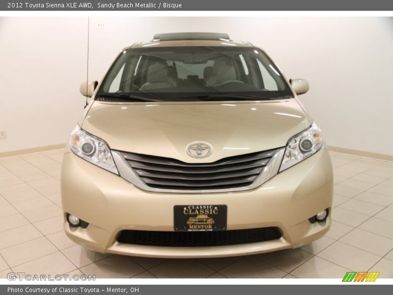 Sandy Beach Metallic / Bisque 2012 Toyota Sienna XLE AWD
