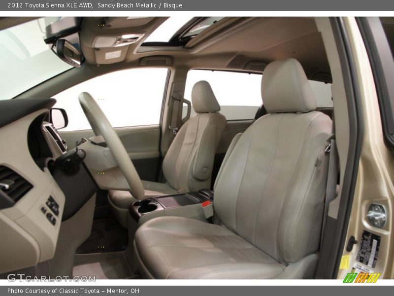  2012 Sienna XLE AWD Bisque Interior