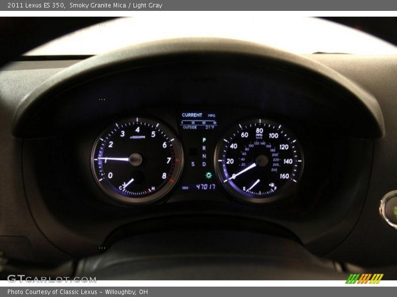 Smoky Granite Mica / Light Gray 2011 Lexus ES 350