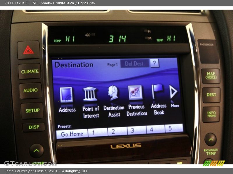 Smoky Granite Mica / Light Gray 2011 Lexus ES 350