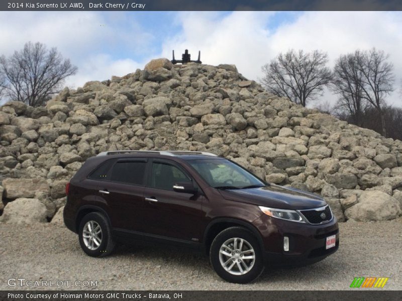 Dark Cherry / Gray 2014 Kia Sorento LX AWD