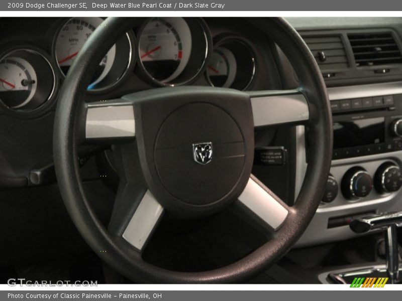 Deep Water Blue Pearl Coat / Dark Slate Gray 2009 Dodge Challenger SE