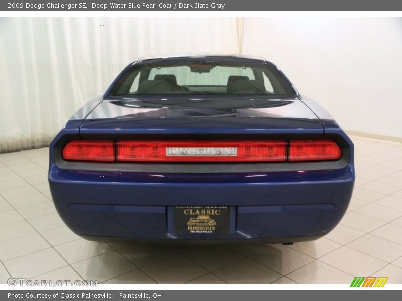 Deep Water Blue Pearl Coat / Dark Slate Gray 2009 Dodge Challenger SE