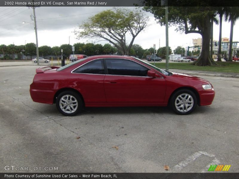 San Marino Red / Ivory 2002 Honda Accord EX V6 Coupe