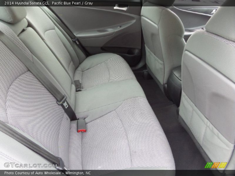 Pacific Blue Pearl / Gray 2014 Hyundai Sonata GLS