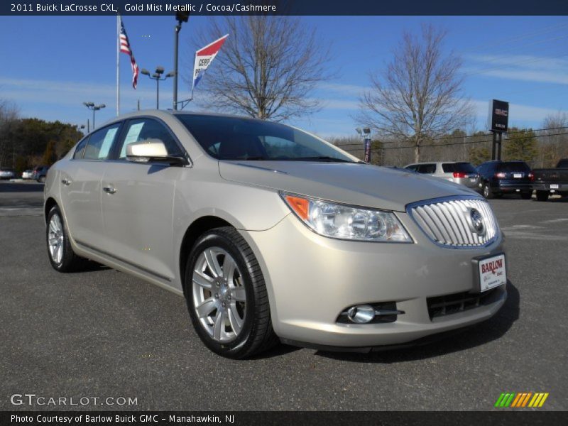 Gold Mist Metallic / Cocoa/Cashmere 2011 Buick LaCrosse CXL