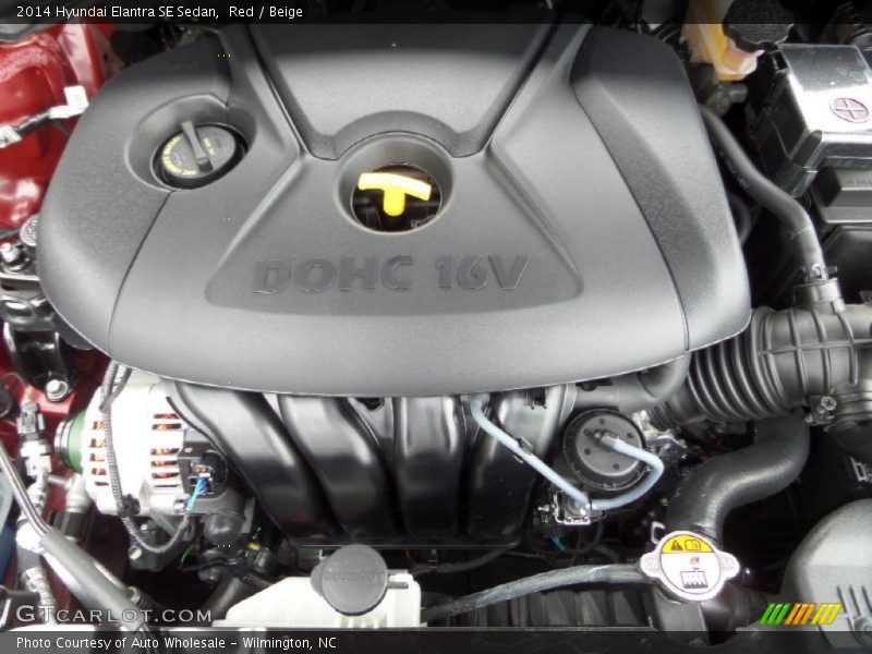 Red / Beige 2014 Hyundai Elantra SE Sedan