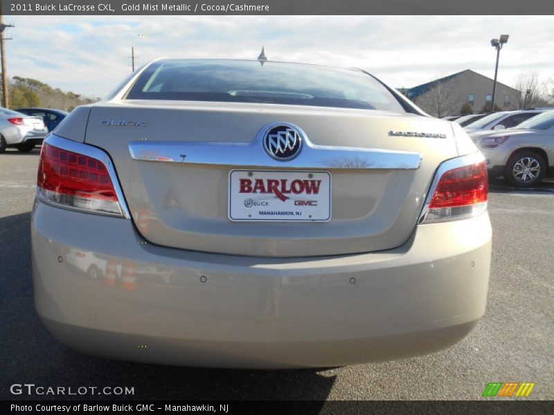 Gold Mist Metallic / Cocoa/Cashmere 2011 Buick LaCrosse CXL