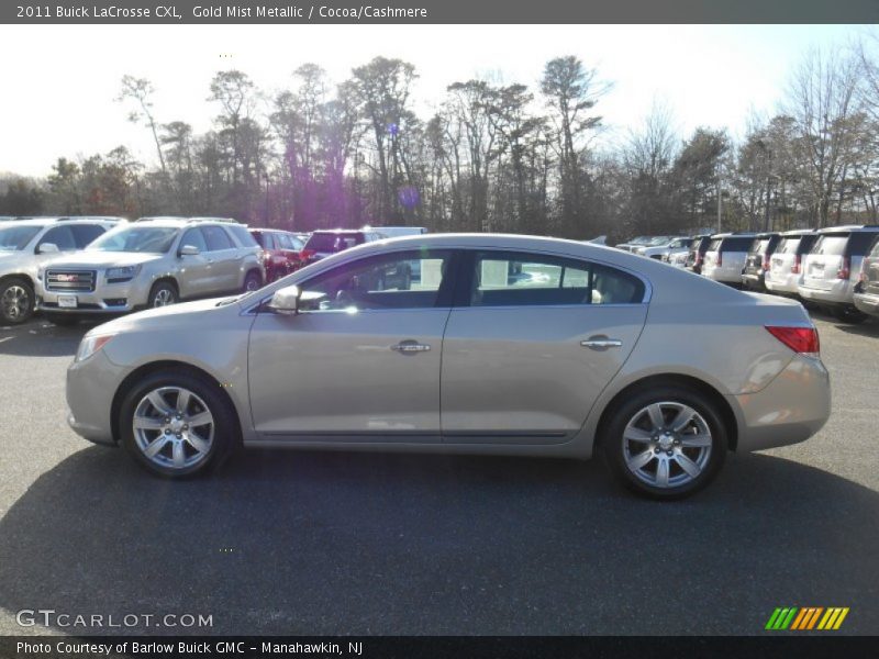 Gold Mist Metallic / Cocoa/Cashmere 2011 Buick LaCrosse CXL