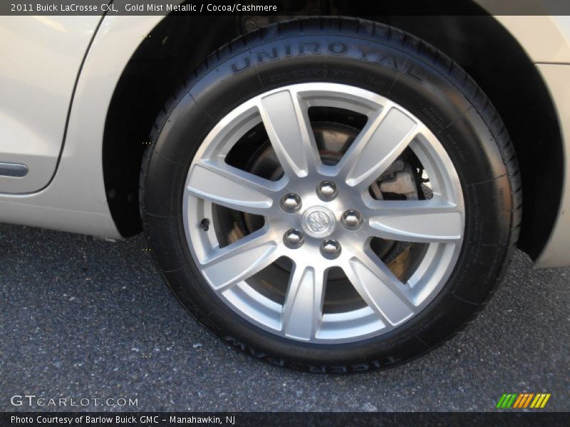 Gold Mist Metallic / Cocoa/Cashmere 2011 Buick LaCrosse CXL