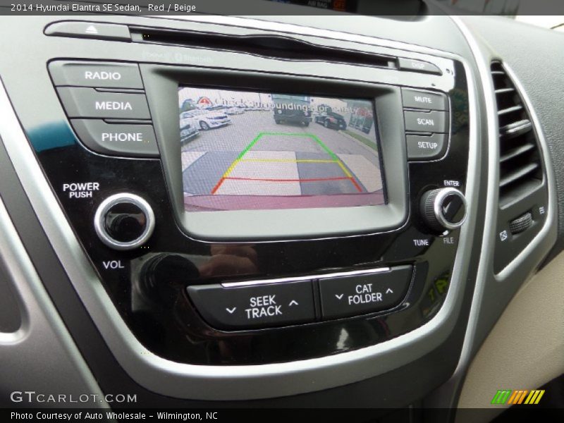 Red / Beige 2014 Hyundai Elantra SE Sedan