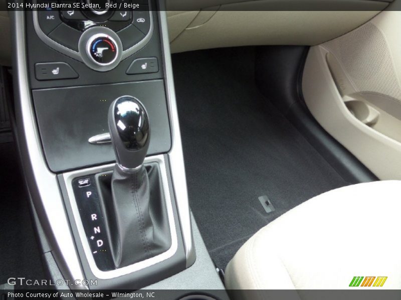 Red / Beige 2014 Hyundai Elantra SE Sedan