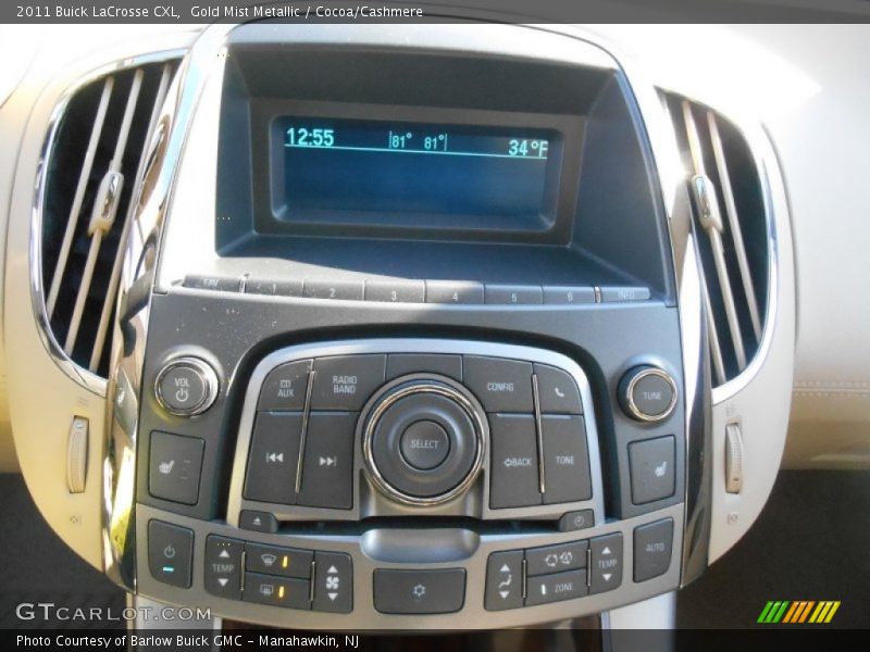 Gold Mist Metallic / Cocoa/Cashmere 2011 Buick LaCrosse CXL