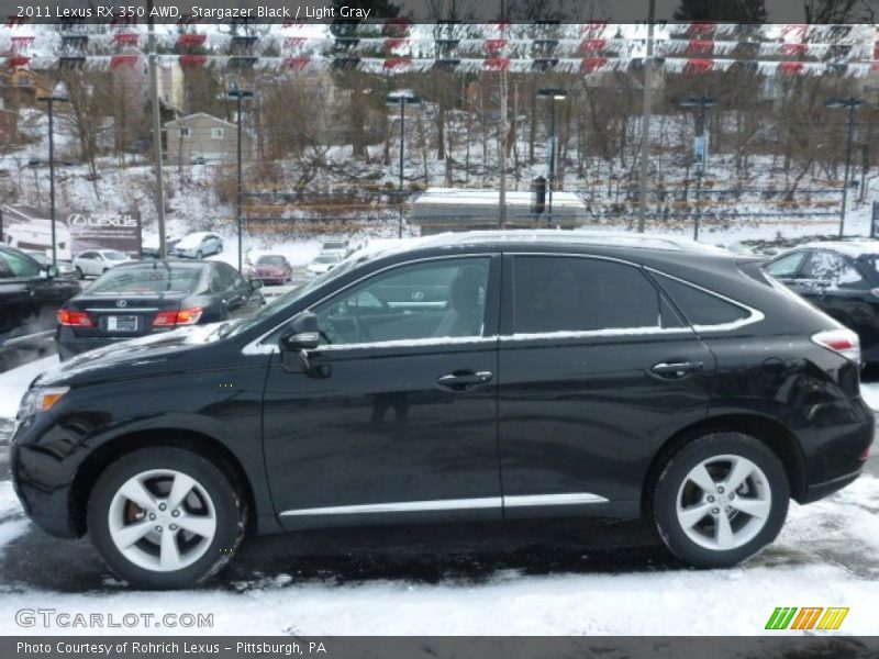 Stargazer Black / Light Gray 2011 Lexus RX 350 AWD