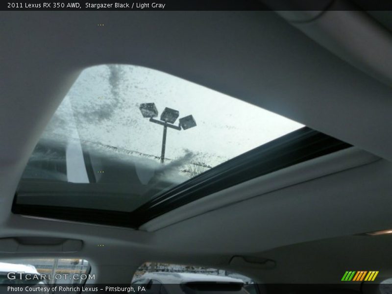 Stargazer Black / Light Gray 2011 Lexus RX 350 AWD