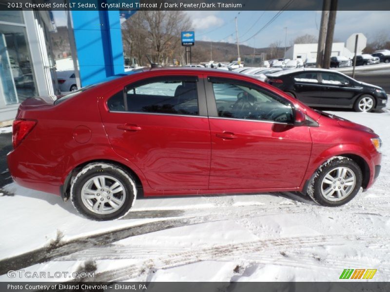 Crystal Red Tintcoat / Dark Pewter/Dark Titanium 2013 Chevrolet Sonic LT Sedan