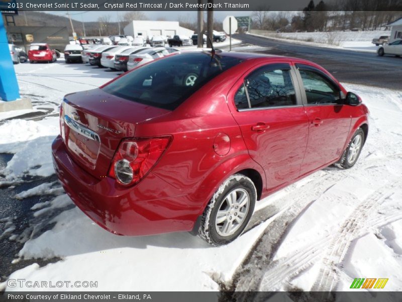 Crystal Red Tintcoat / Dark Pewter/Dark Titanium 2013 Chevrolet Sonic LT Sedan