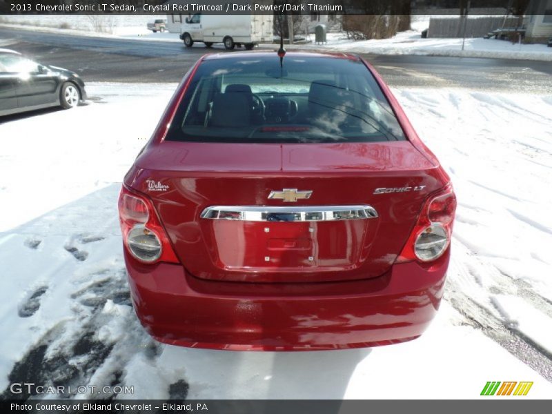 Crystal Red Tintcoat / Dark Pewter/Dark Titanium 2013 Chevrolet Sonic LT Sedan